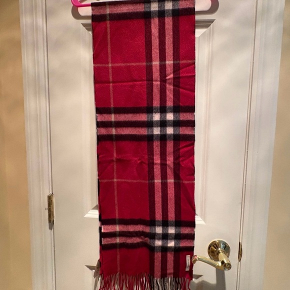 Burberry Red and Black Animal Print Scarf - Picture 3 of 6